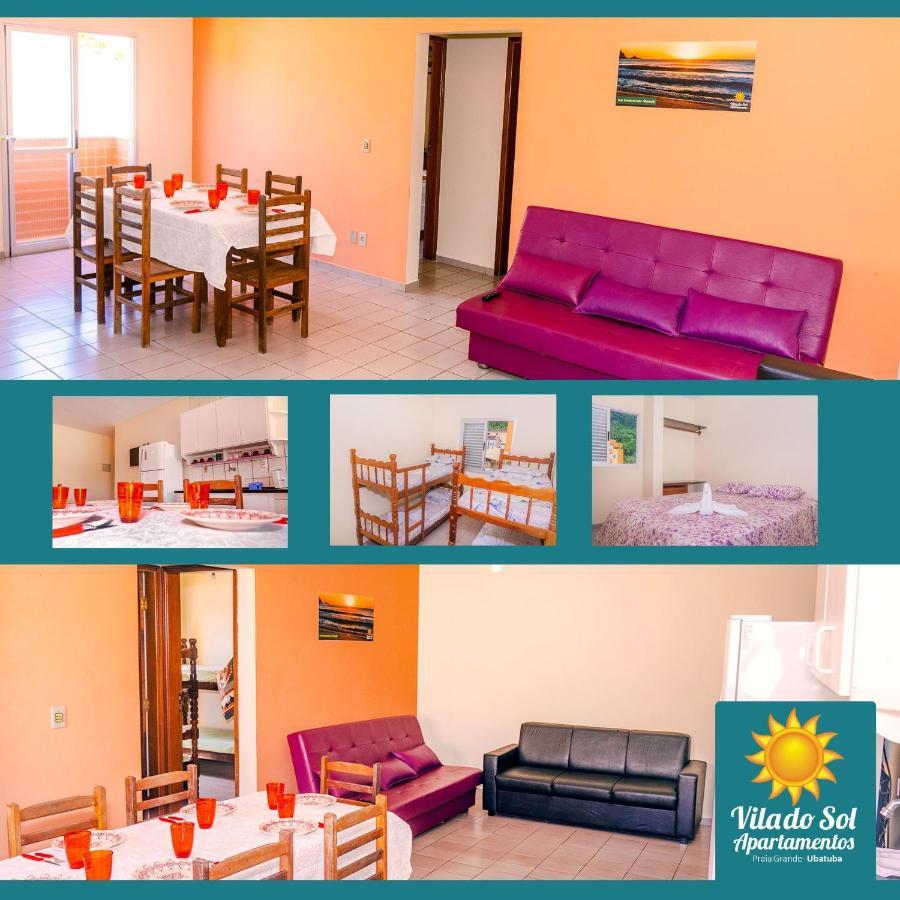 Apartamento Praia Grande Ubatuba 2 Vagas Garagem Internet Wifi Kültér fotó